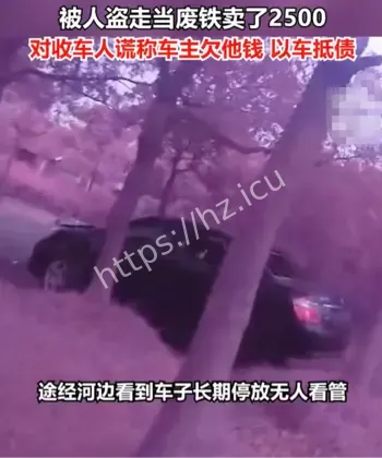 上海河边停车一周被卖